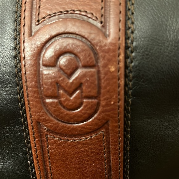 Marino Orlandi Italian made Black leather with Brown Leather Trim - Picture 4 of 16